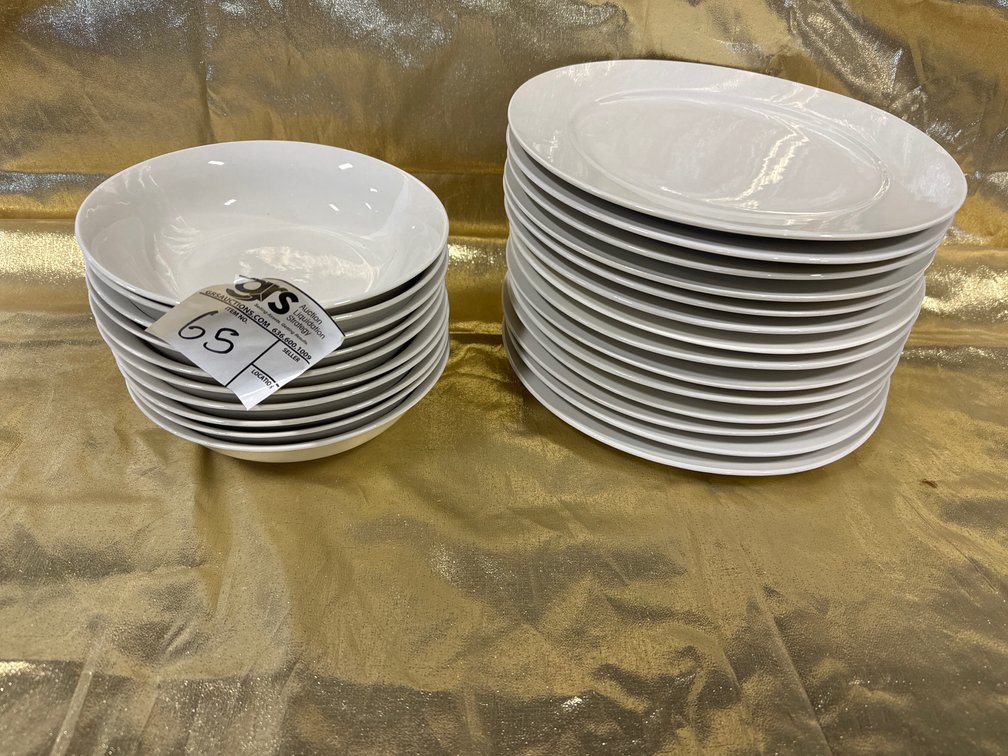 (10) White 7.5" Coupe Bowl