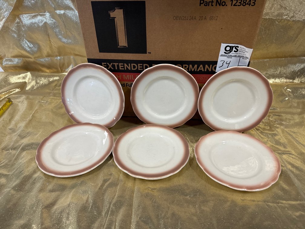 Mid Century Buffalo Ware Scallop Rim Plate