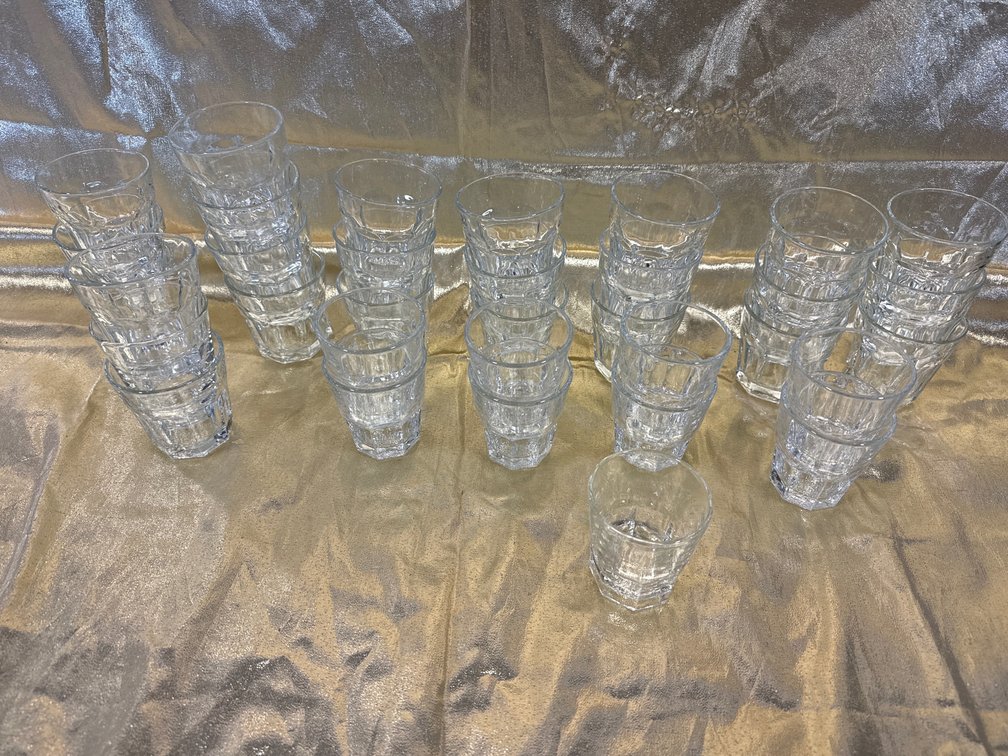 Libbey Gibraltar Duratuff Double old Fashioned Rock Glasses