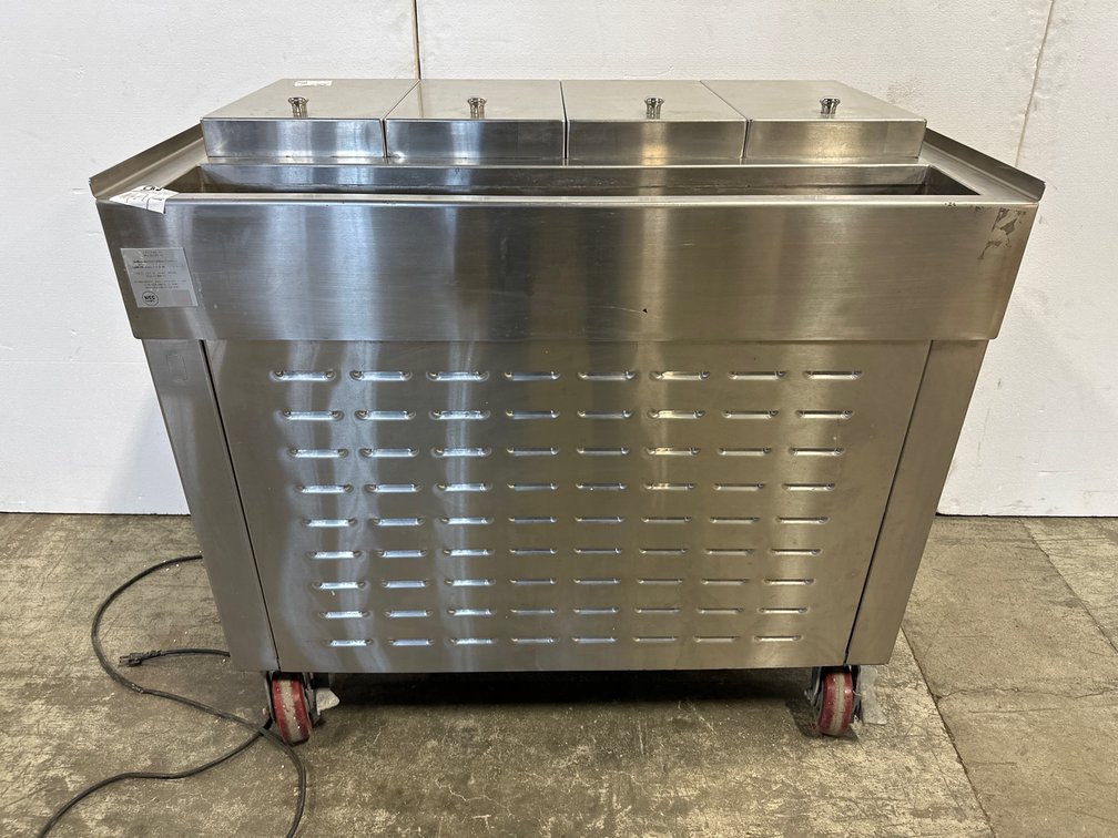 Commercial Stainless Steel Ice Cream Dipping Cabinet