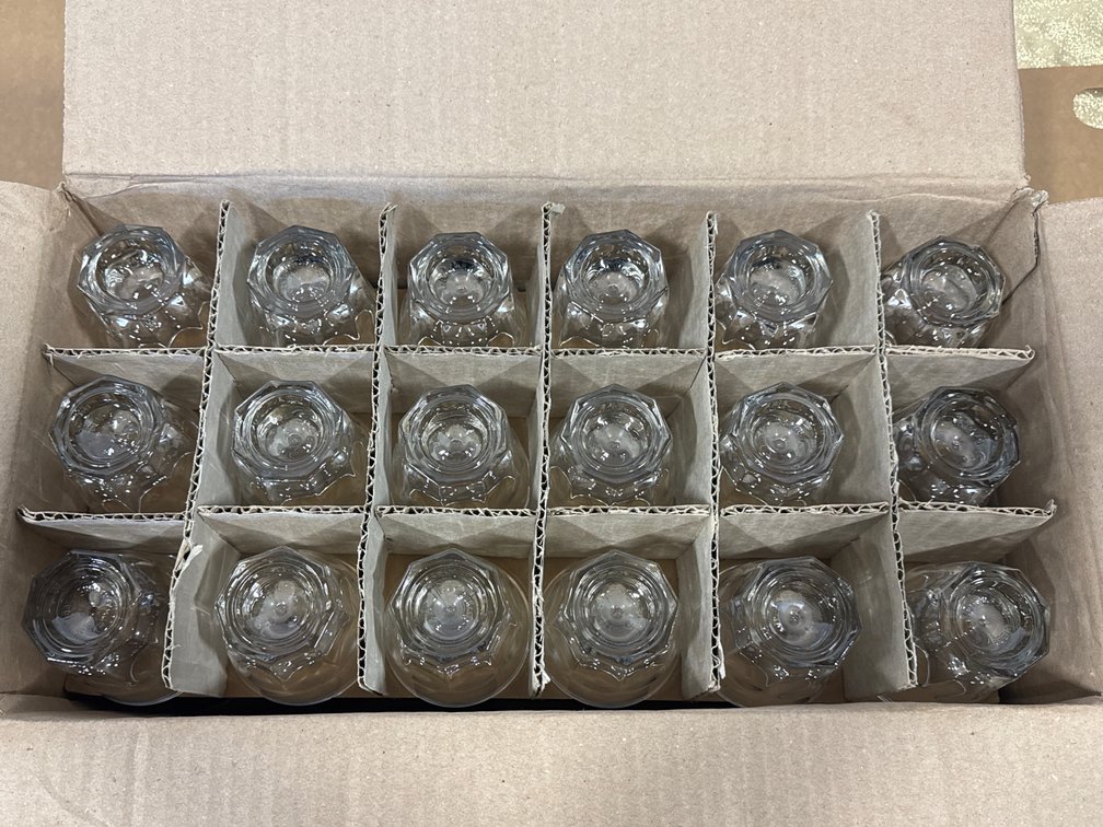(36)Libbey Gibraltar Duratuff Double old Fashioned Rock Glasses