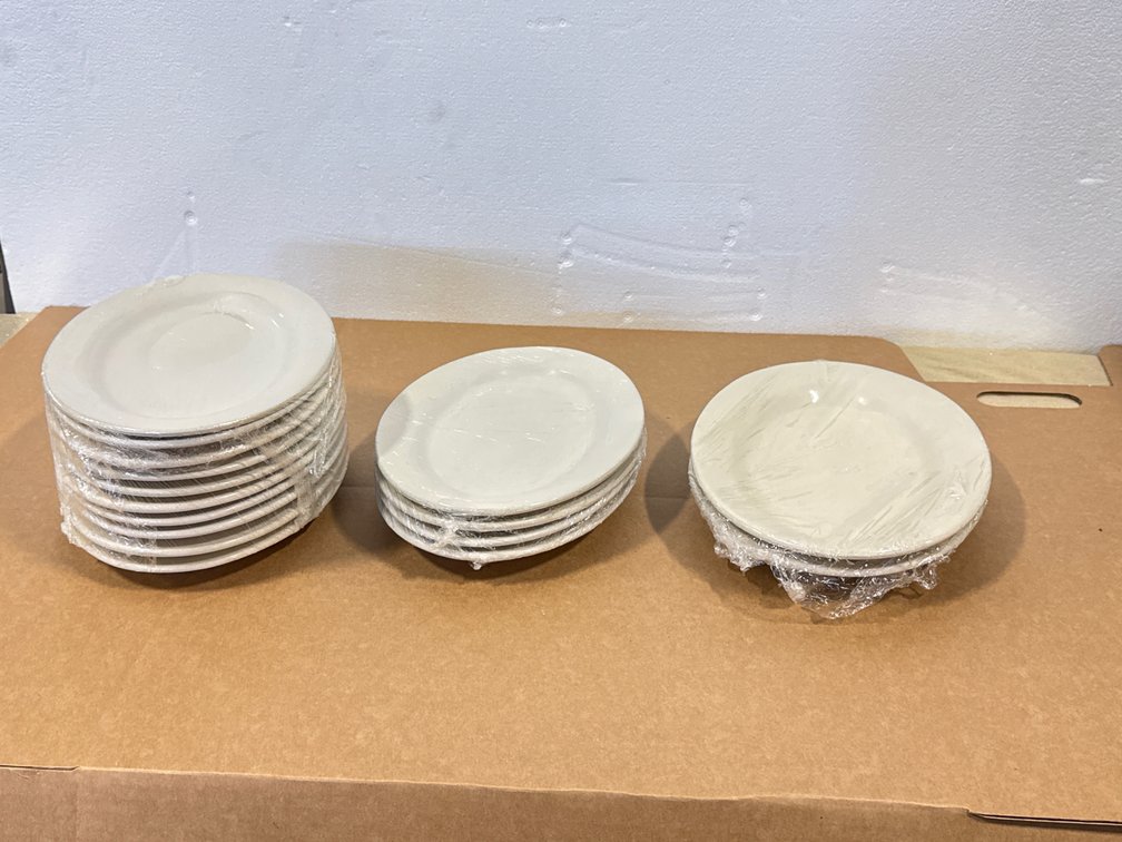 (16) white Ceramic Oval Fish Platter