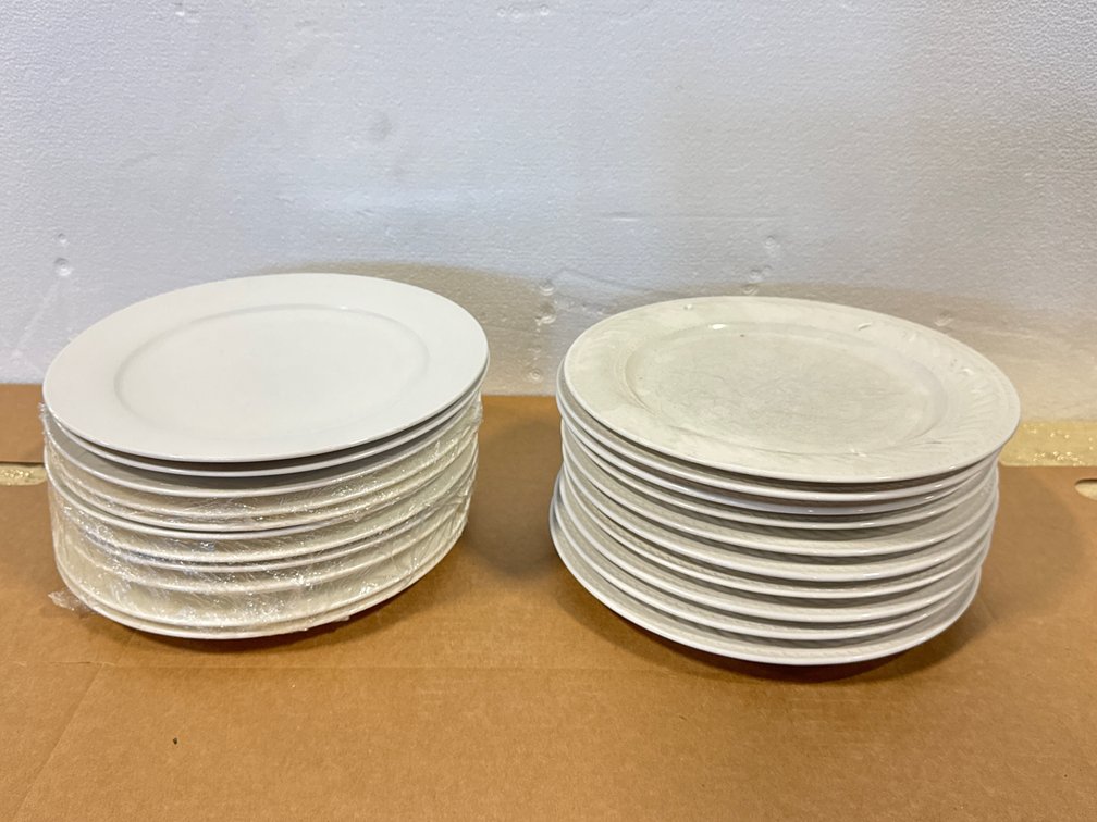 (20)10.5" White plates
