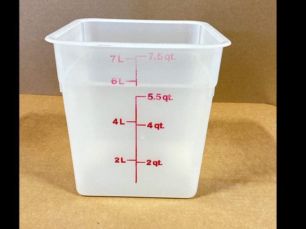 (6)Cambro CamSquare Food Storage Container