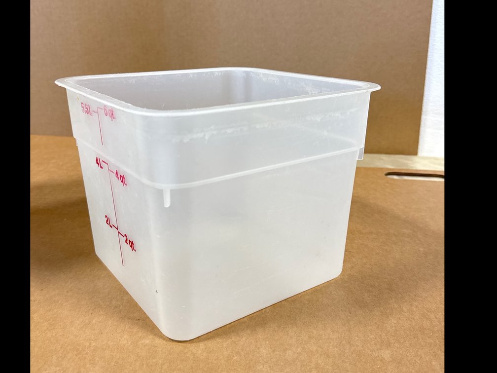 (6)Cambro CamSquare Food Storage Container