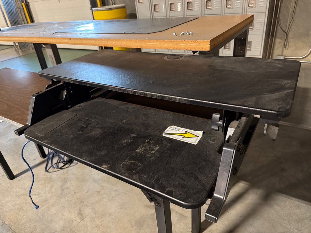 Sit to Stand Key Board Tray