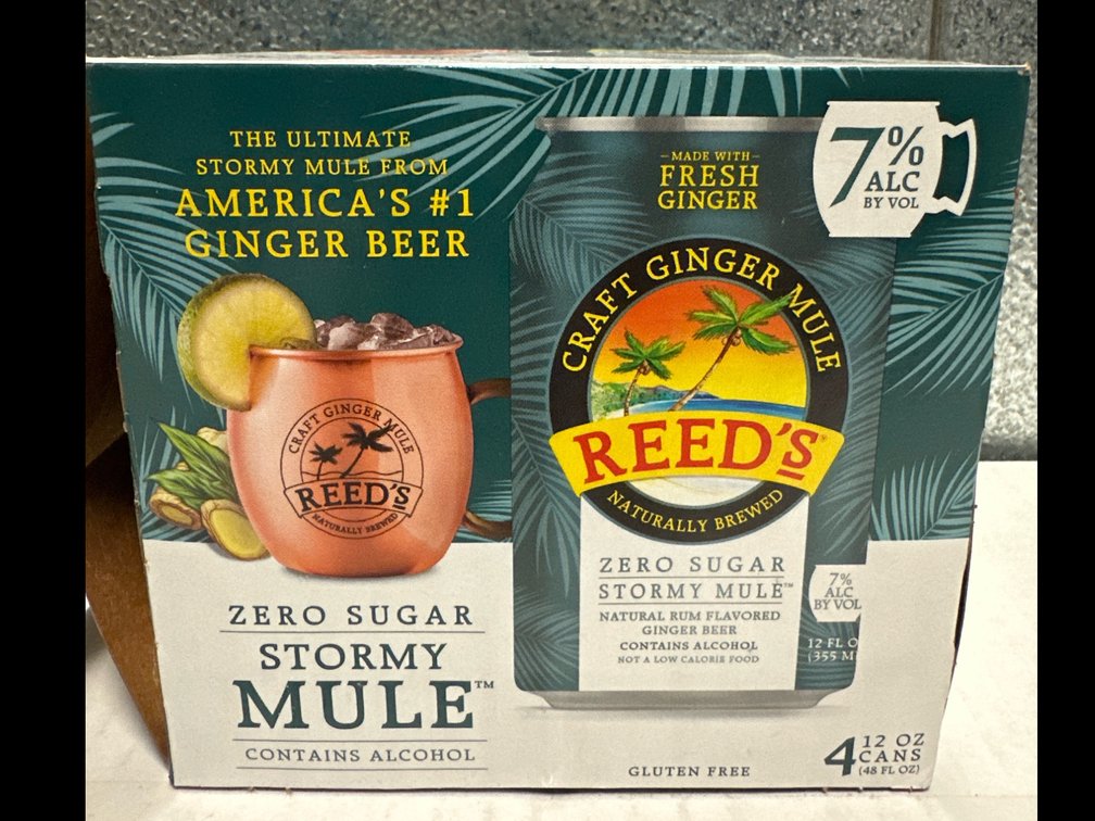 (8) Flats of Reeds Zero Sugar Stormy Mule