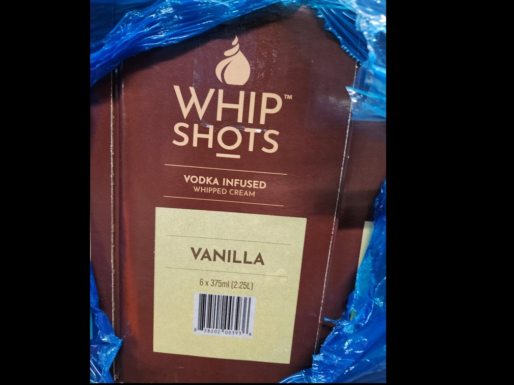 30 Boxes of Whip Shots Vodka Infused Peppermint