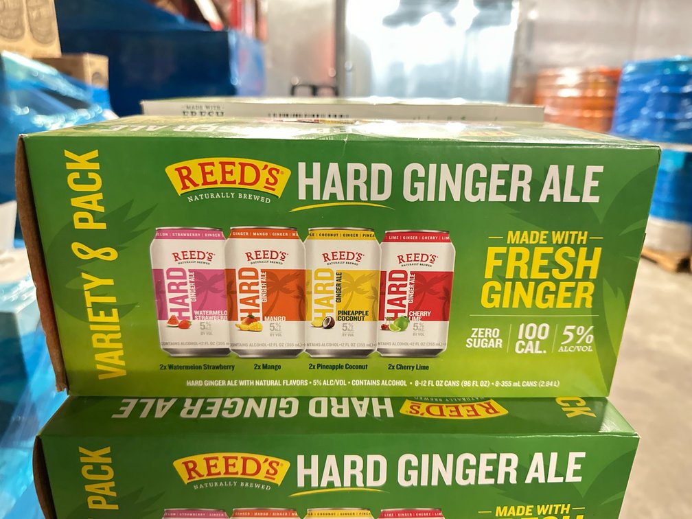 (8) Flats of Reeds Variety Pack of Hard Ginger Ale