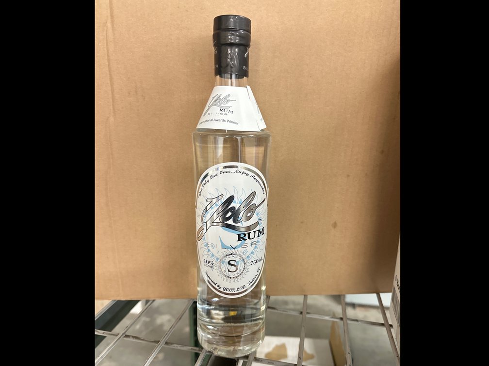6 Bottles Yolo Silver Rum
