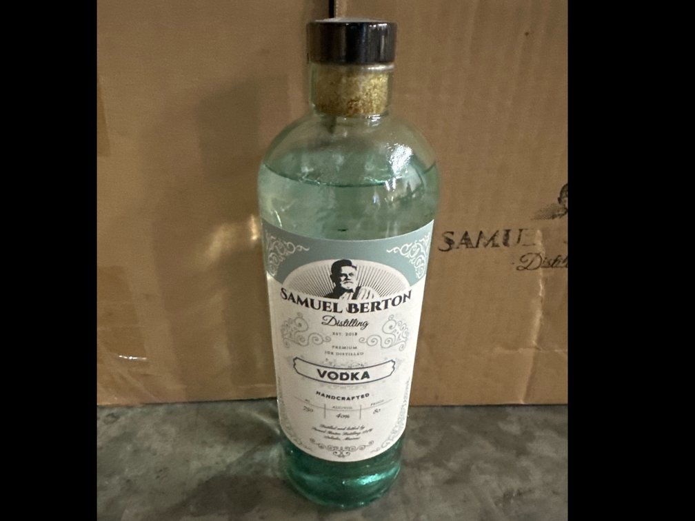 (3) Samuel Berton Vodka Hand Crafted Cases