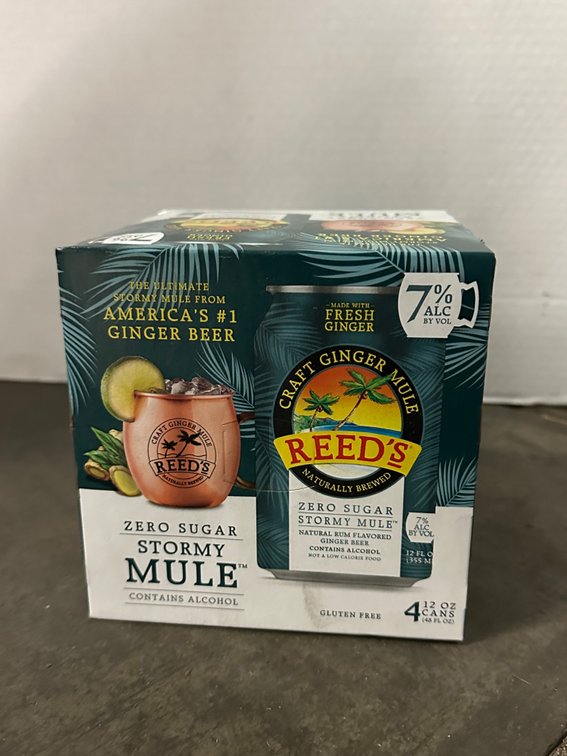 (12) Flats of Reeds Zero Sugar Stormy Mule