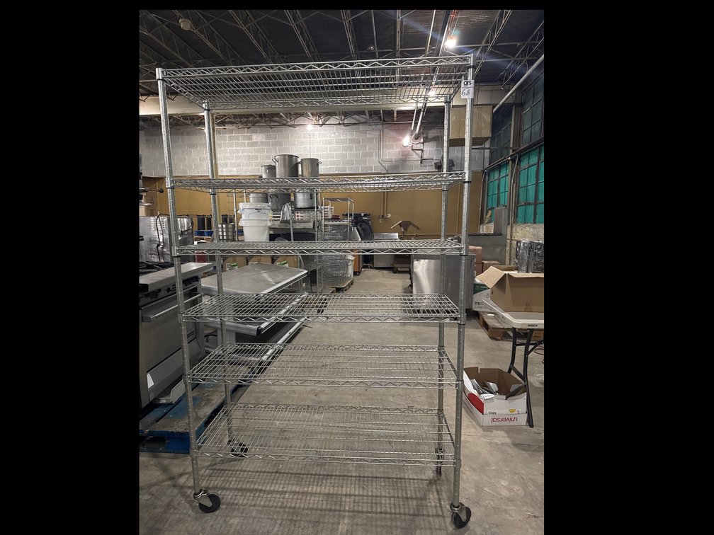6-Tier Wire Rack Shelf With Casters