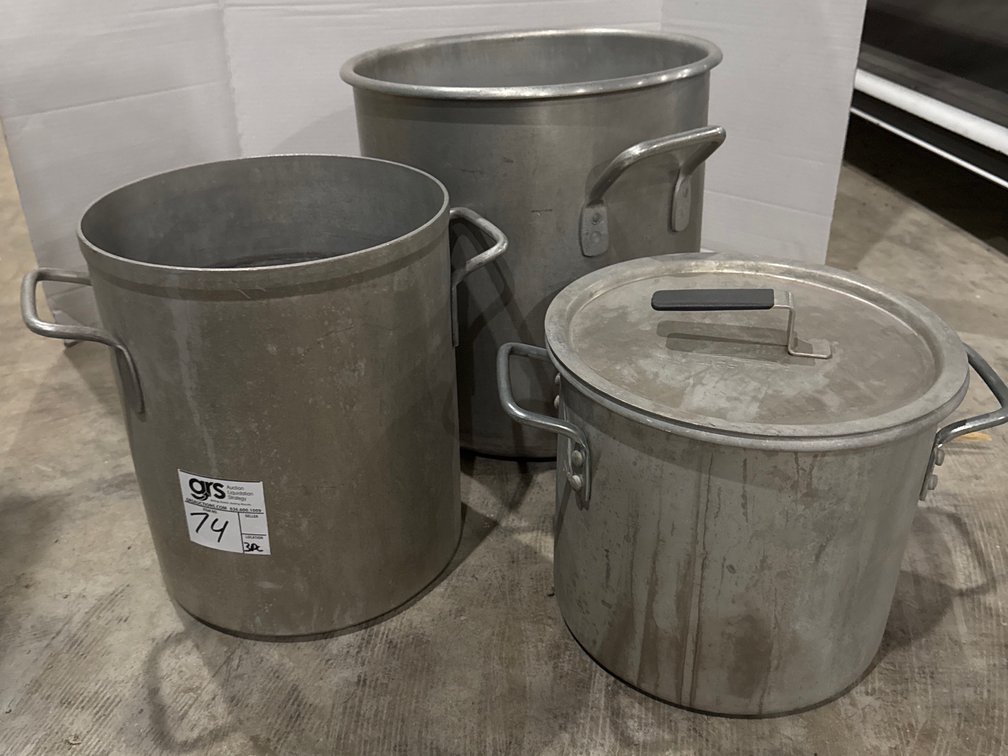 (3) Stock Pots Assorted Sizes