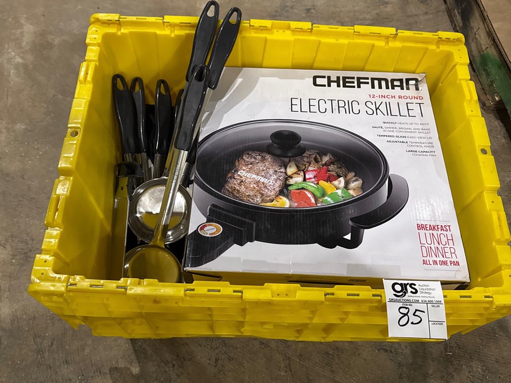Chefman Electric Skillet With Utensils