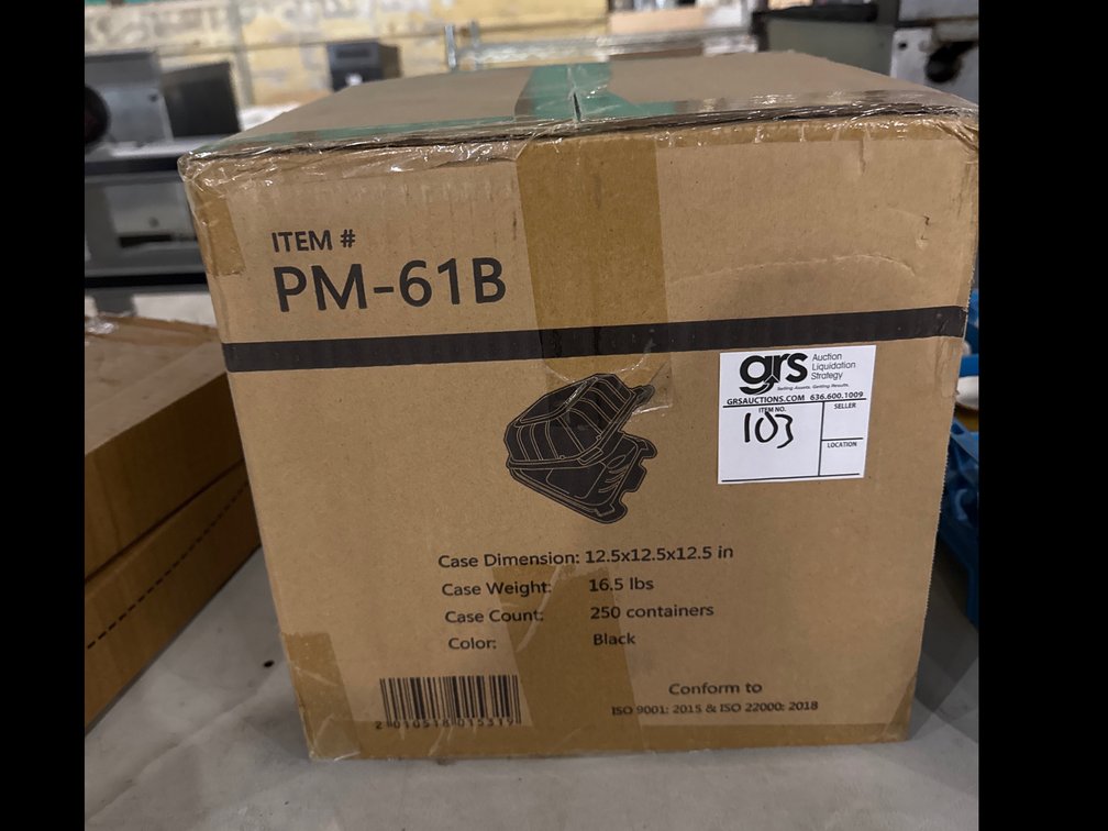 Single Compartment Hinged MFPP Containers