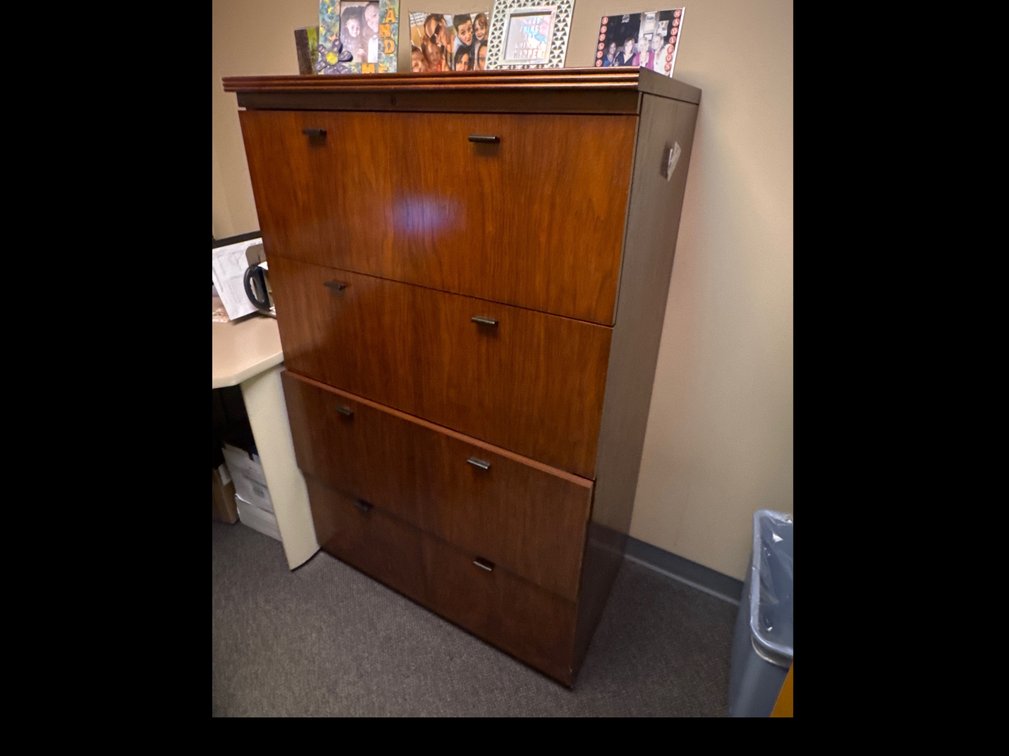 4-Drawer Wood Lateral File