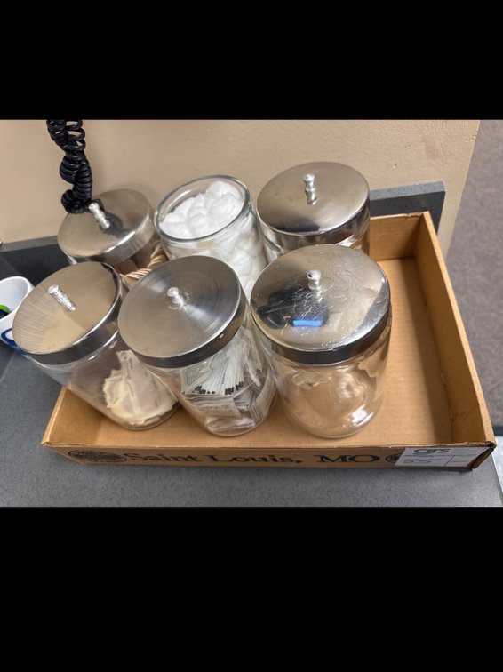 (6) Glass Jars