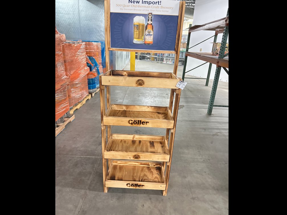 4-Tier Wood Merchandise Display
