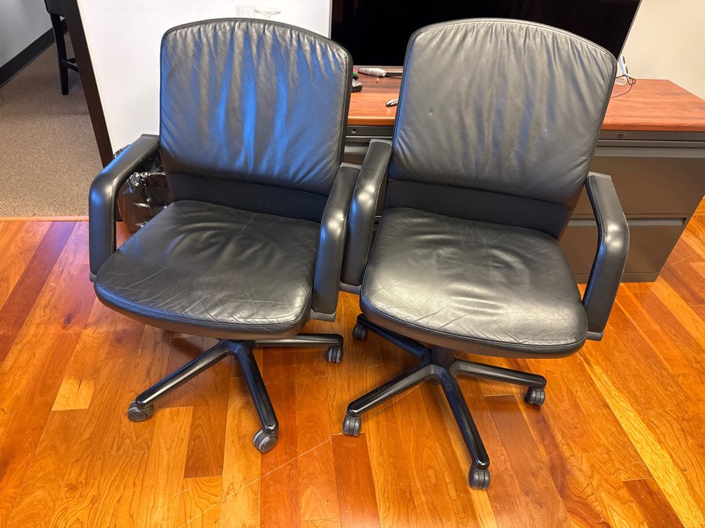 (2) Vecta Leather Chair
