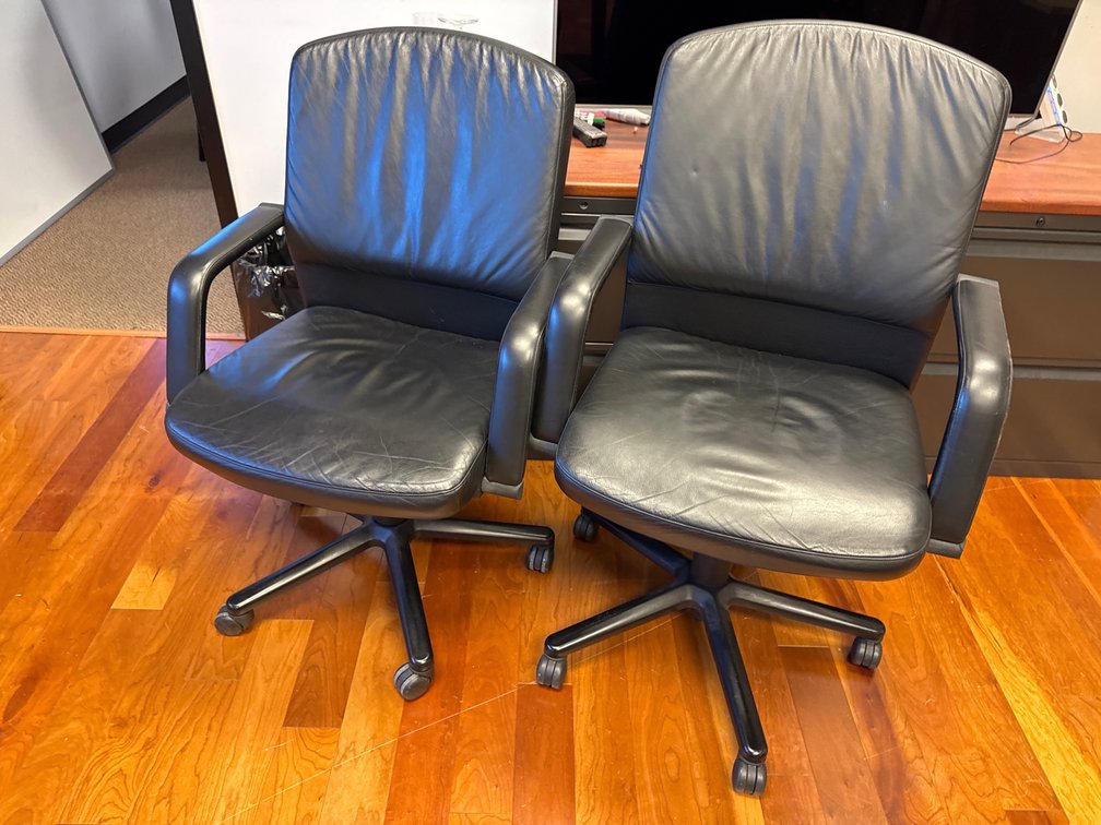 (2) Vecta Leather Chair