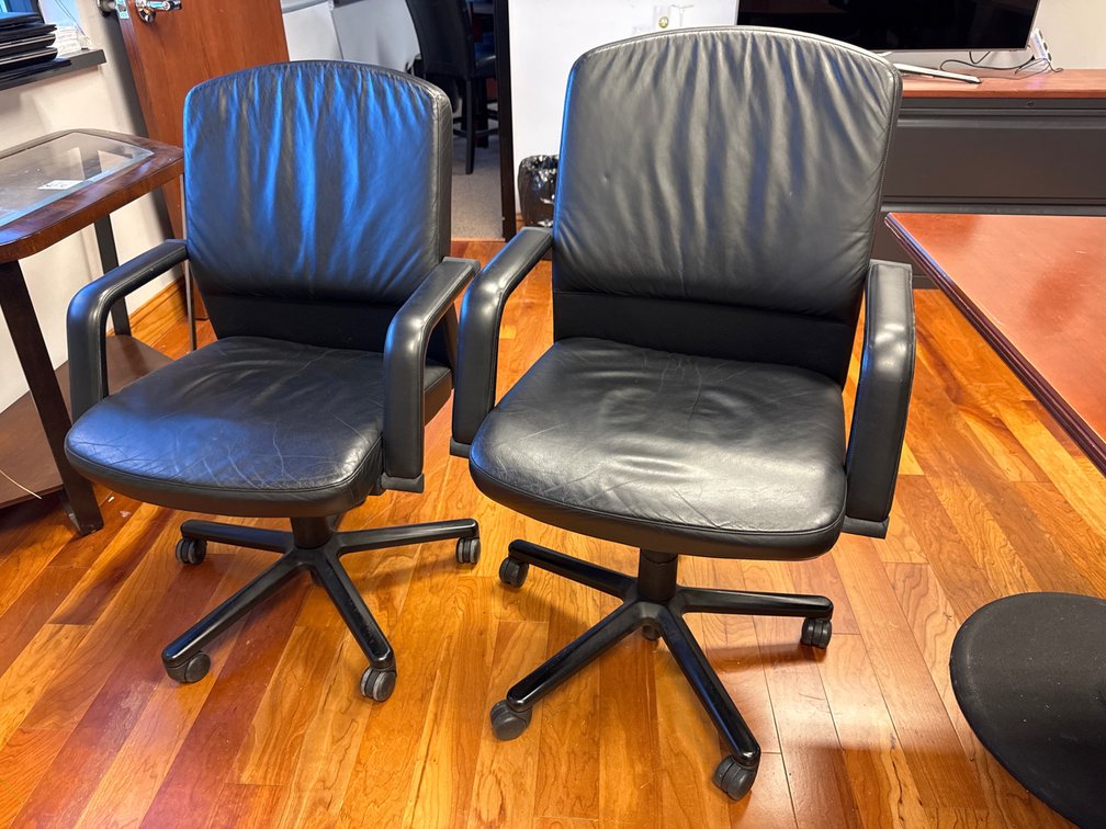(2) Vecta Leather Chair