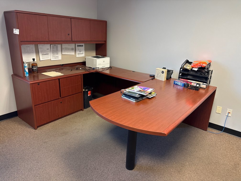 U-Shaped Laminate Executive Desk