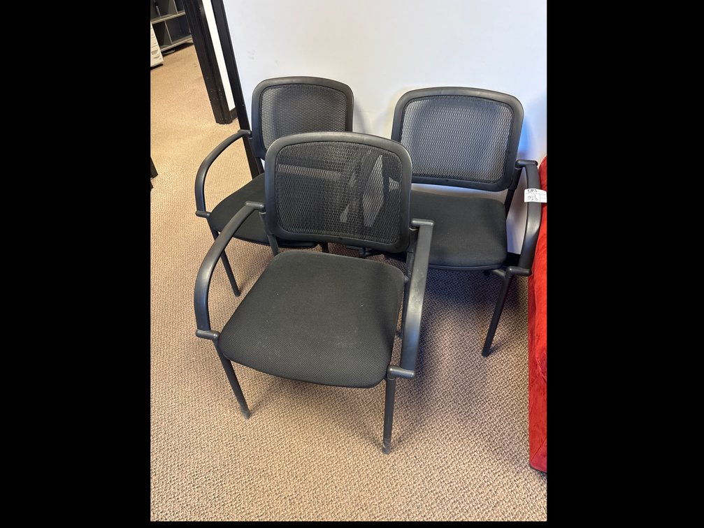 (3) Meshback Task Chairs