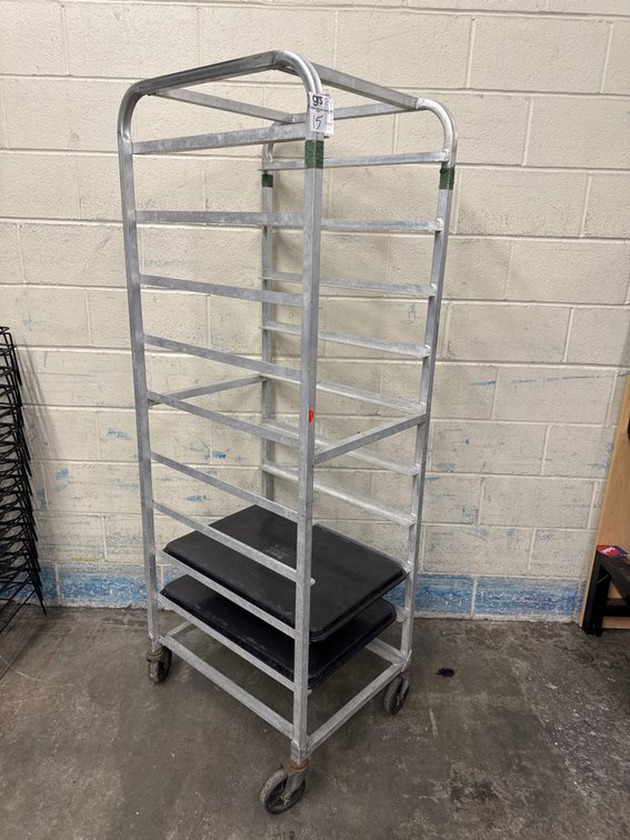 Aluminum Sheet Pan Rack On Casters