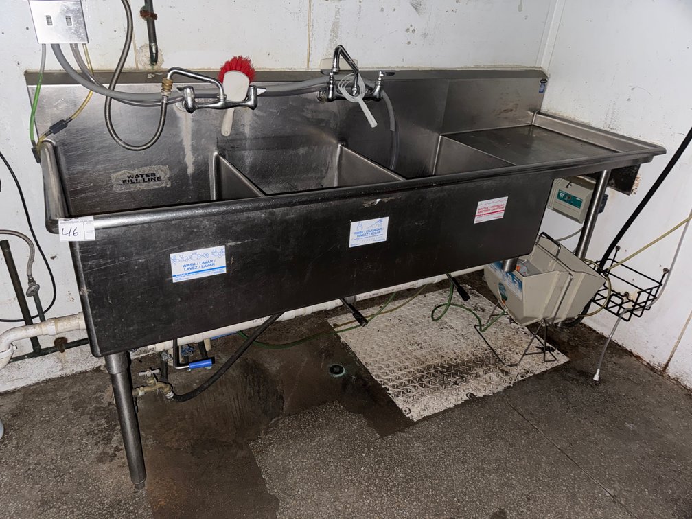 3-Well Sink