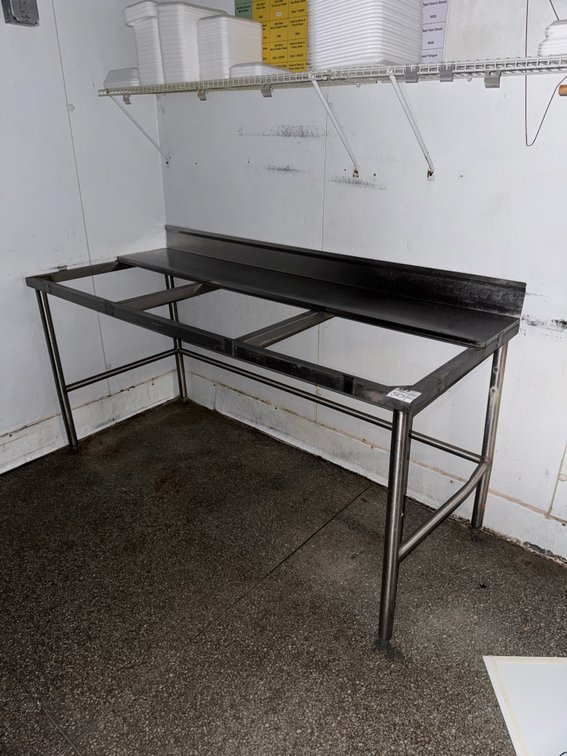 Stainless Cutting Board Table Without Top