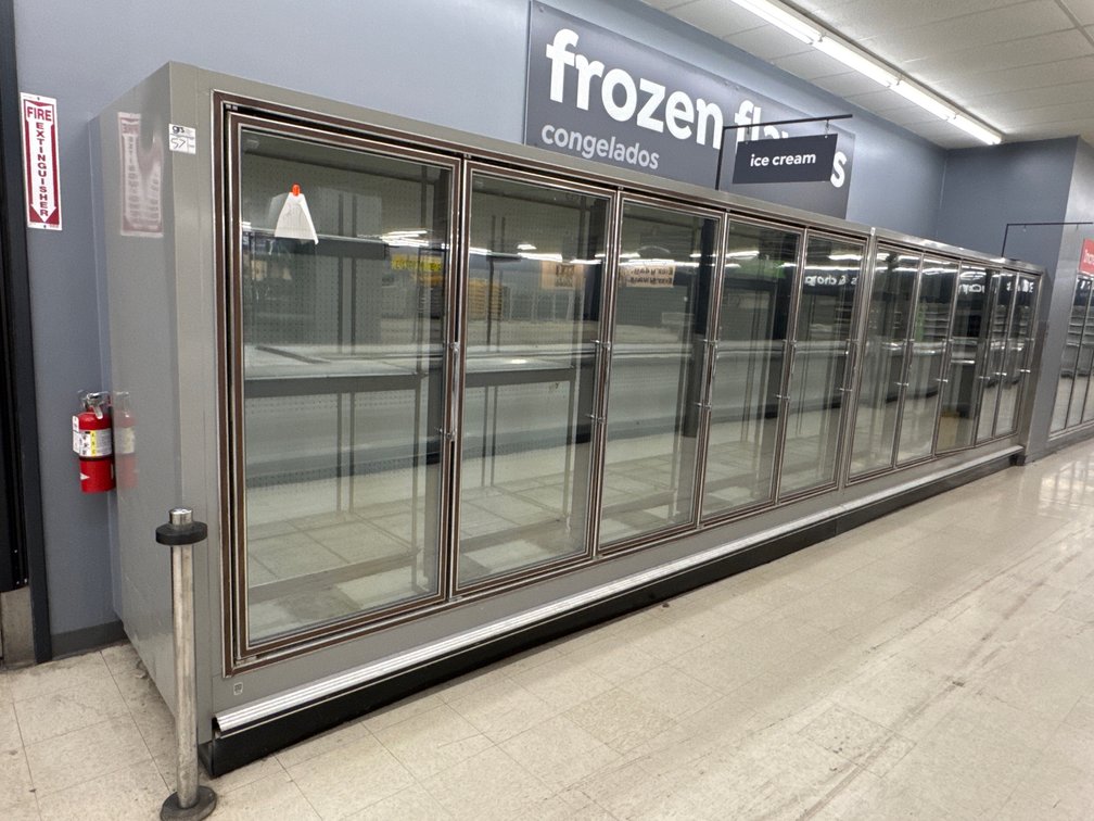 10-Door Commercial Glass Door Display Freezer