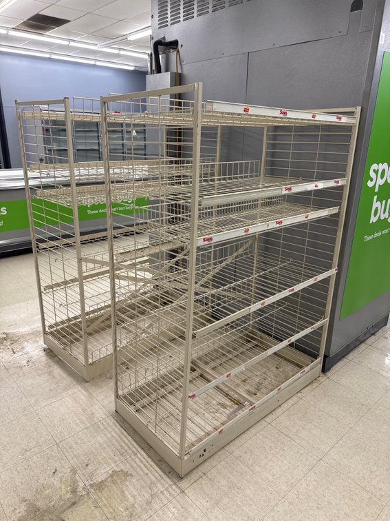 (2) 6-Tier Wire Displays