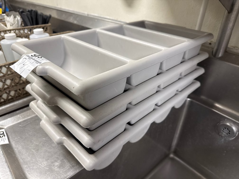 (4) Flat Ware Holders