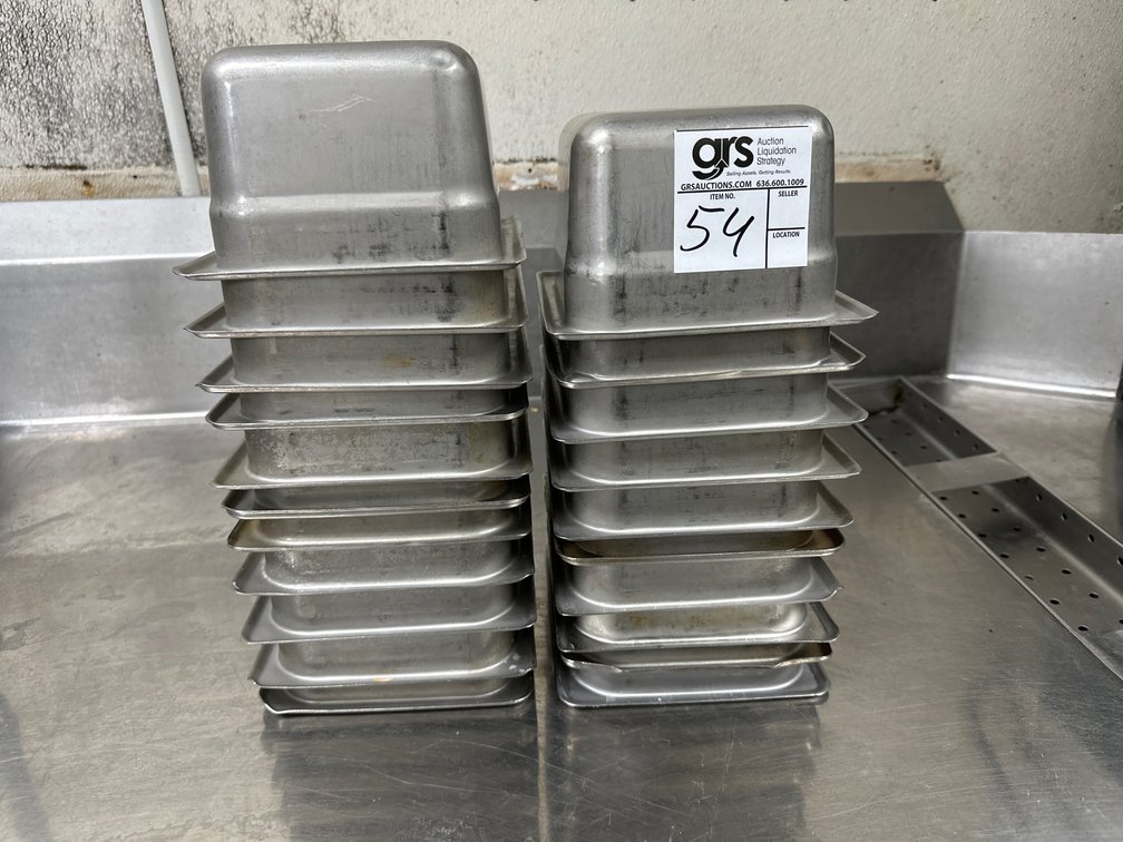 1/6 Food Pans Stainless (22) 6"d