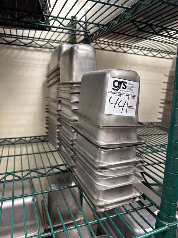 1/9 Food Pans Stainless (37") 4"d