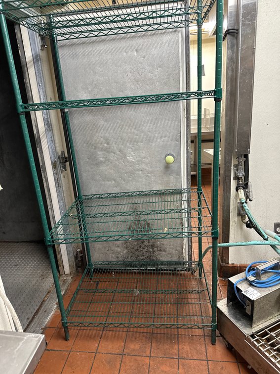 Four Tier Wire Shelf - Green