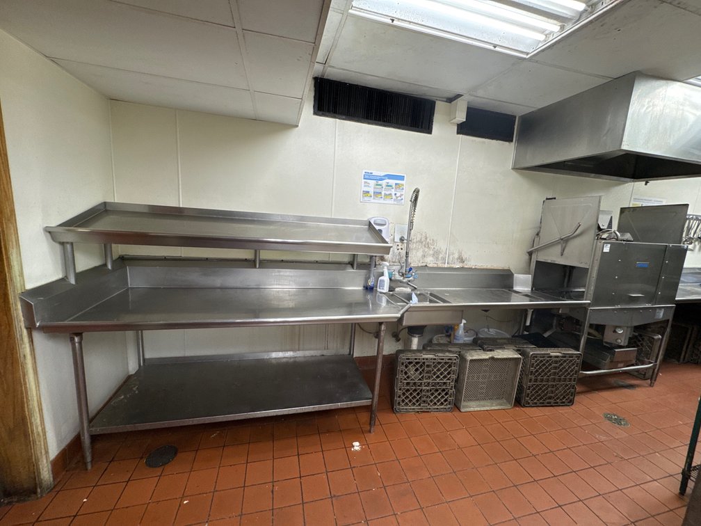Dish Station with Clean and Dirty Dishtables [NO DISH WASHER]