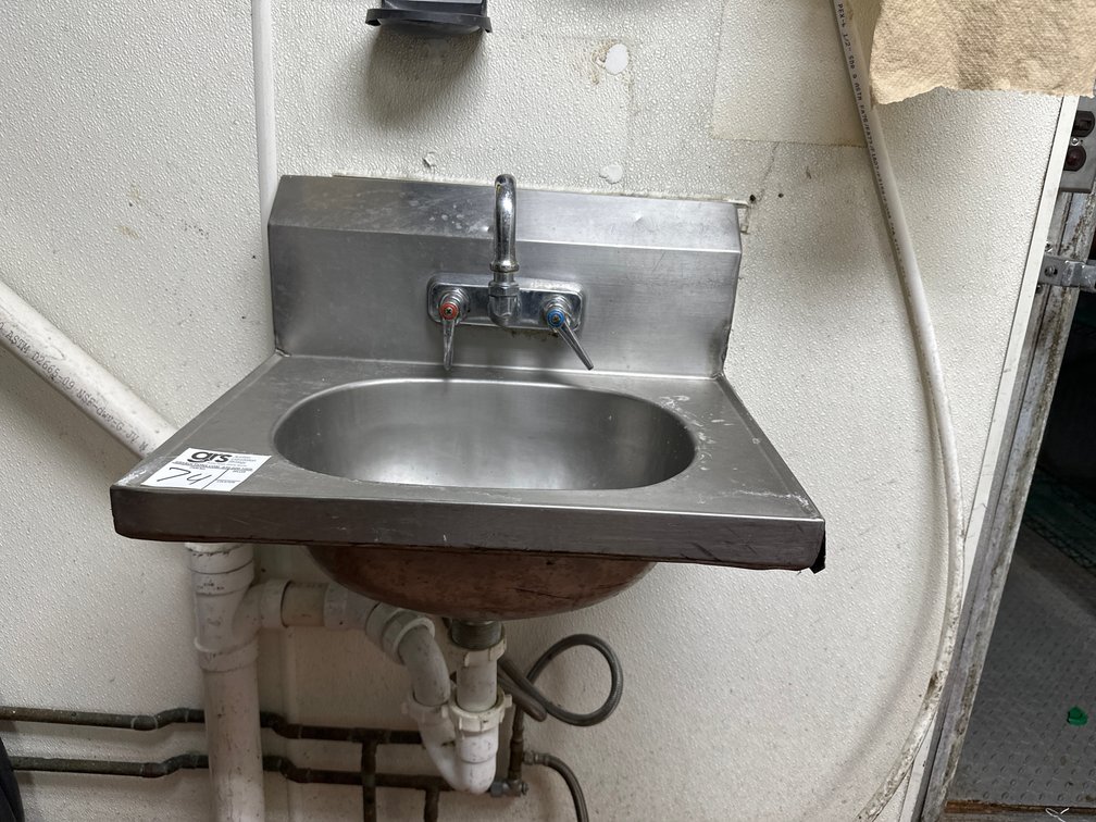 Stainless Hand Sink with Soap Dispensers & Towel Dispenser