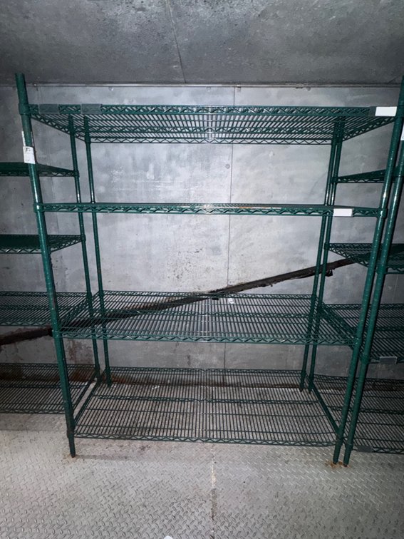 Four Tier Wire Shelf - Green