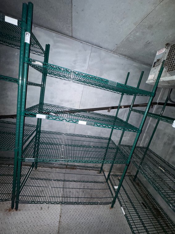Four Tier Wire Shelf - Green
