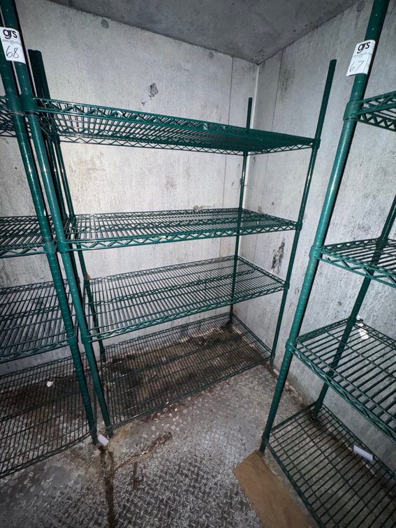 Four Tier Wire Shelf - Green
