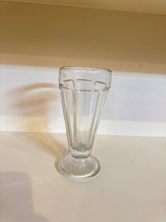 (14) Glass Parfait Glasses w/ (10) Stainless Cups