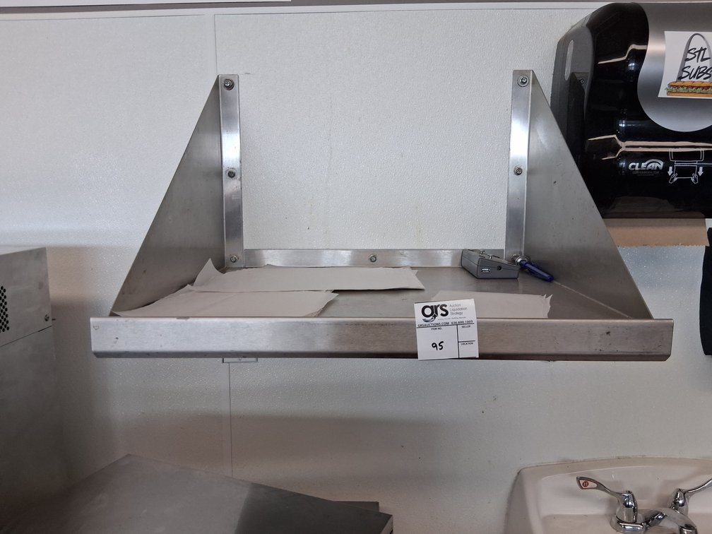 Stainless Steel Wall Mounted Shelf