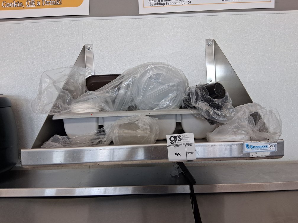 Stainless Steel Wall Mounted Shelf(Contents Not Included)