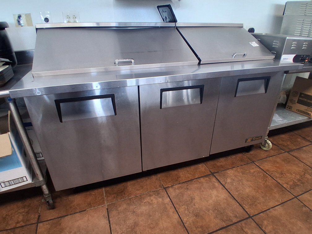 True 72" Commercial Sandwich Prep Cooler