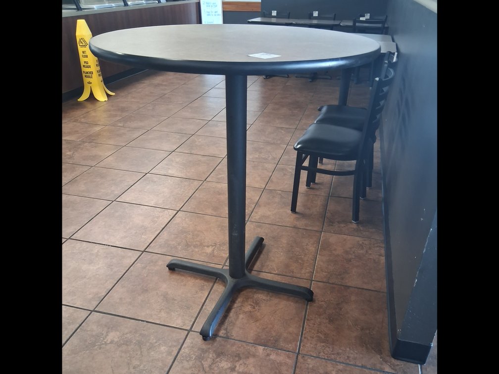 Round High Top Table