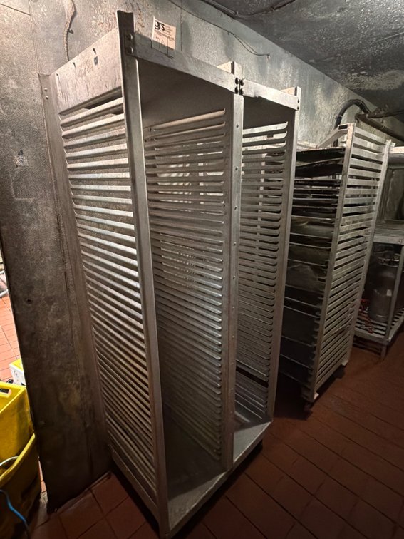 Bakery Stainless Steel Steam Pan Rack, Dual Sided
