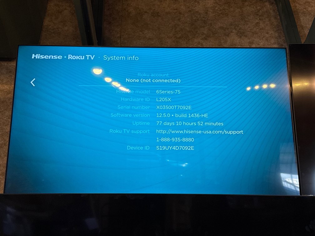 Hisense 6Series-75 75-Inch Roku Smart TV