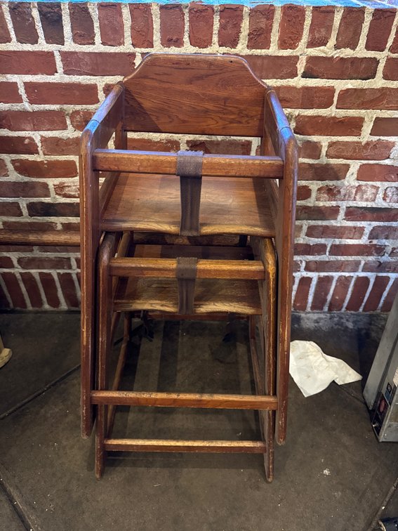 (2) Wood High Chairs
